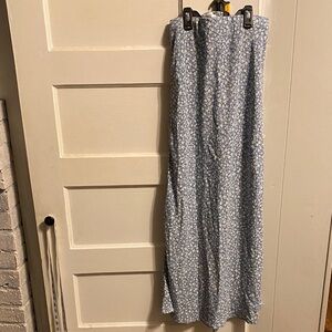 Altar'd State Blue Floral Maxi Skirt
